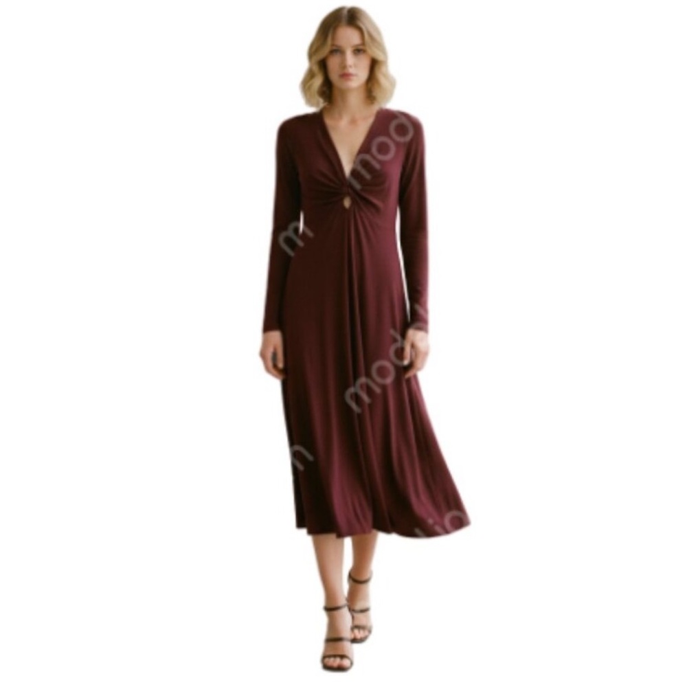 Aritzia Wilfred Free 'Paige' Twist keyhole dress